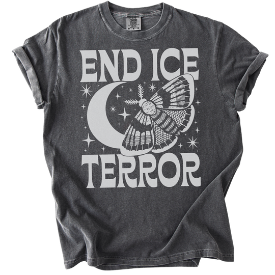 End ICE Terror Moth Moon Tee