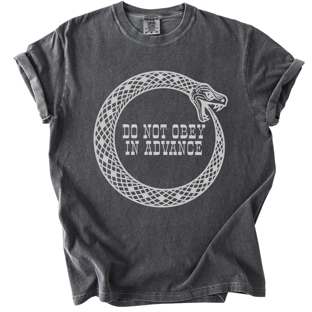 Do Not Obey in Advance Snake Tee