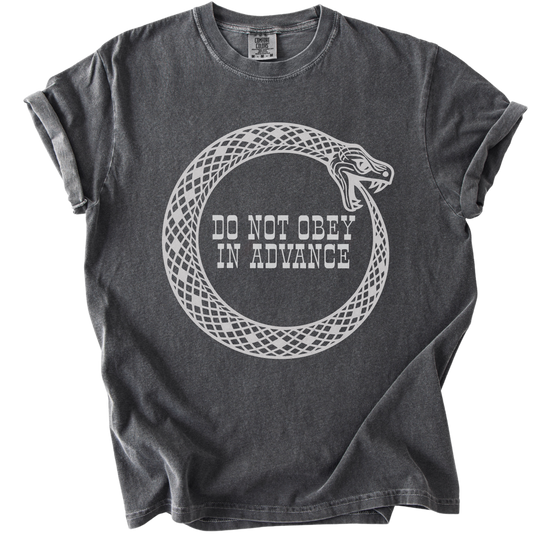 Do Not Obey in Advance Snake Tee