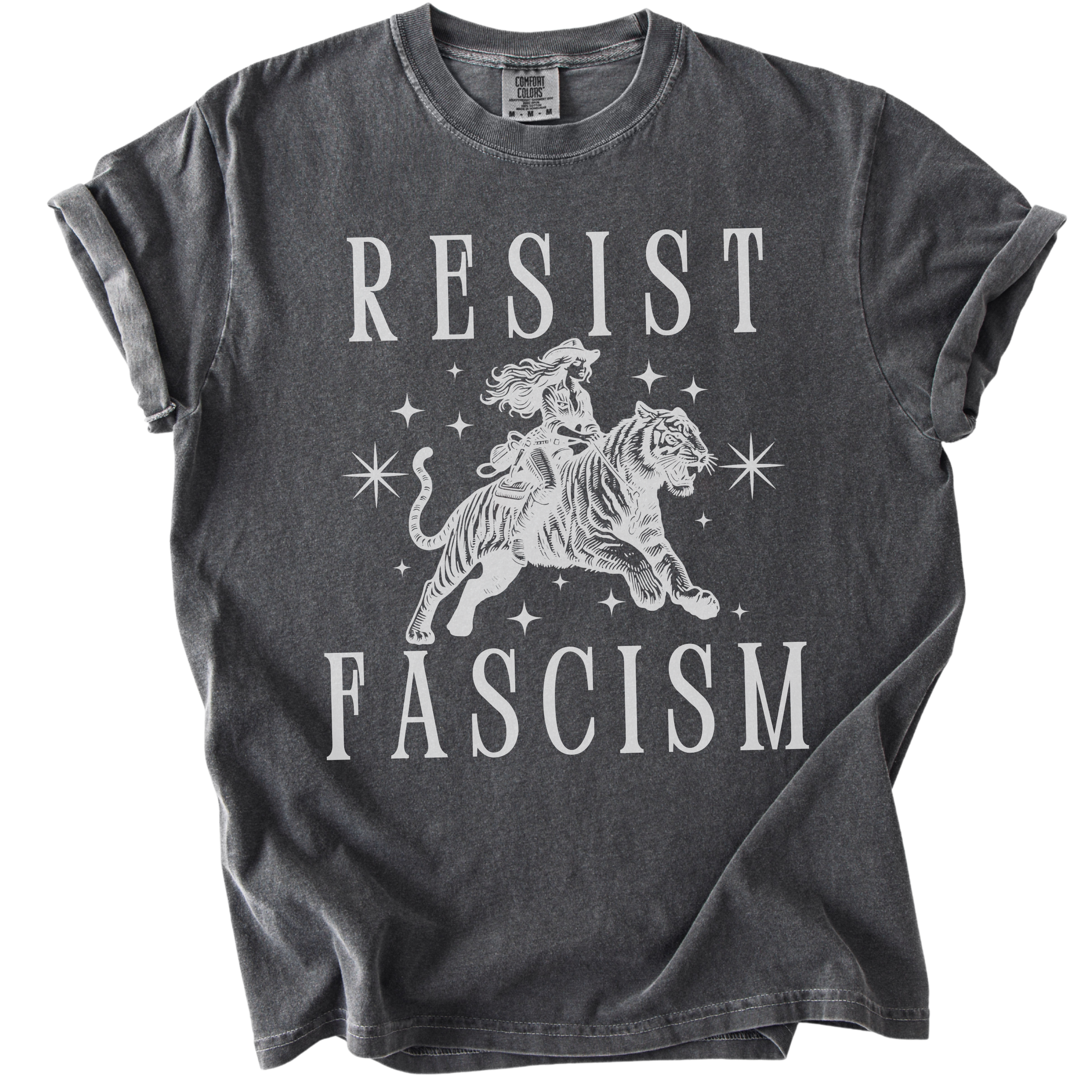 Resist Fascism Cowgirl Tee