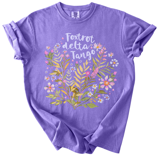 Floral Foxtrot Delta Tango Tee