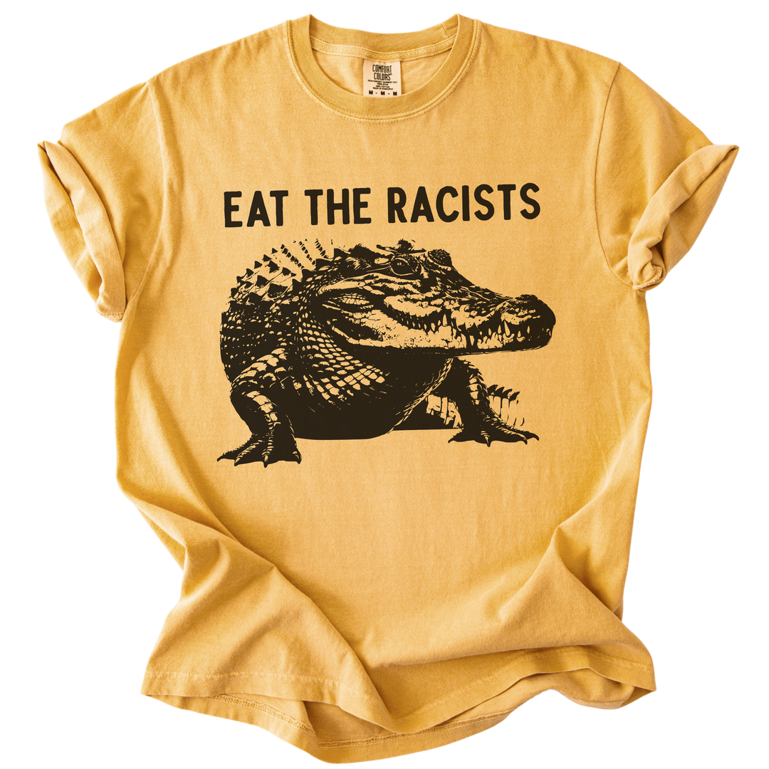 Eat The Racists Alligator Tee