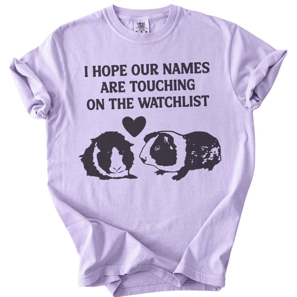 I Hope Our Names Are Touching On The Watchlist Tee