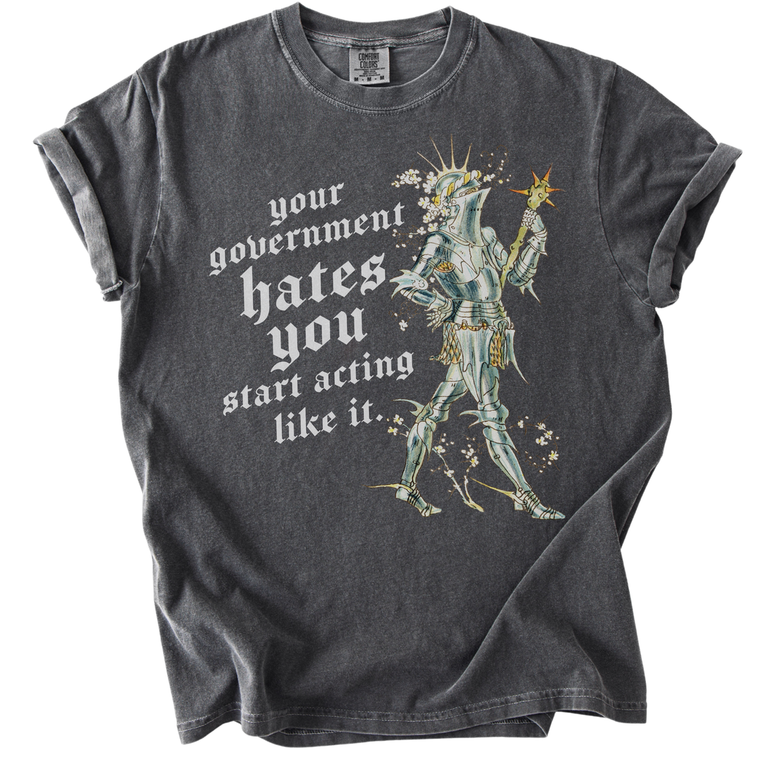 Your Government Hates You Knight Tee