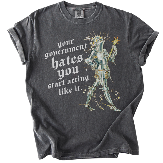 Your Government Hates You Knight Tee