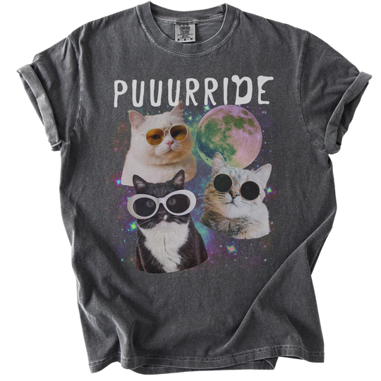 Puuurride Cats in Space Tee