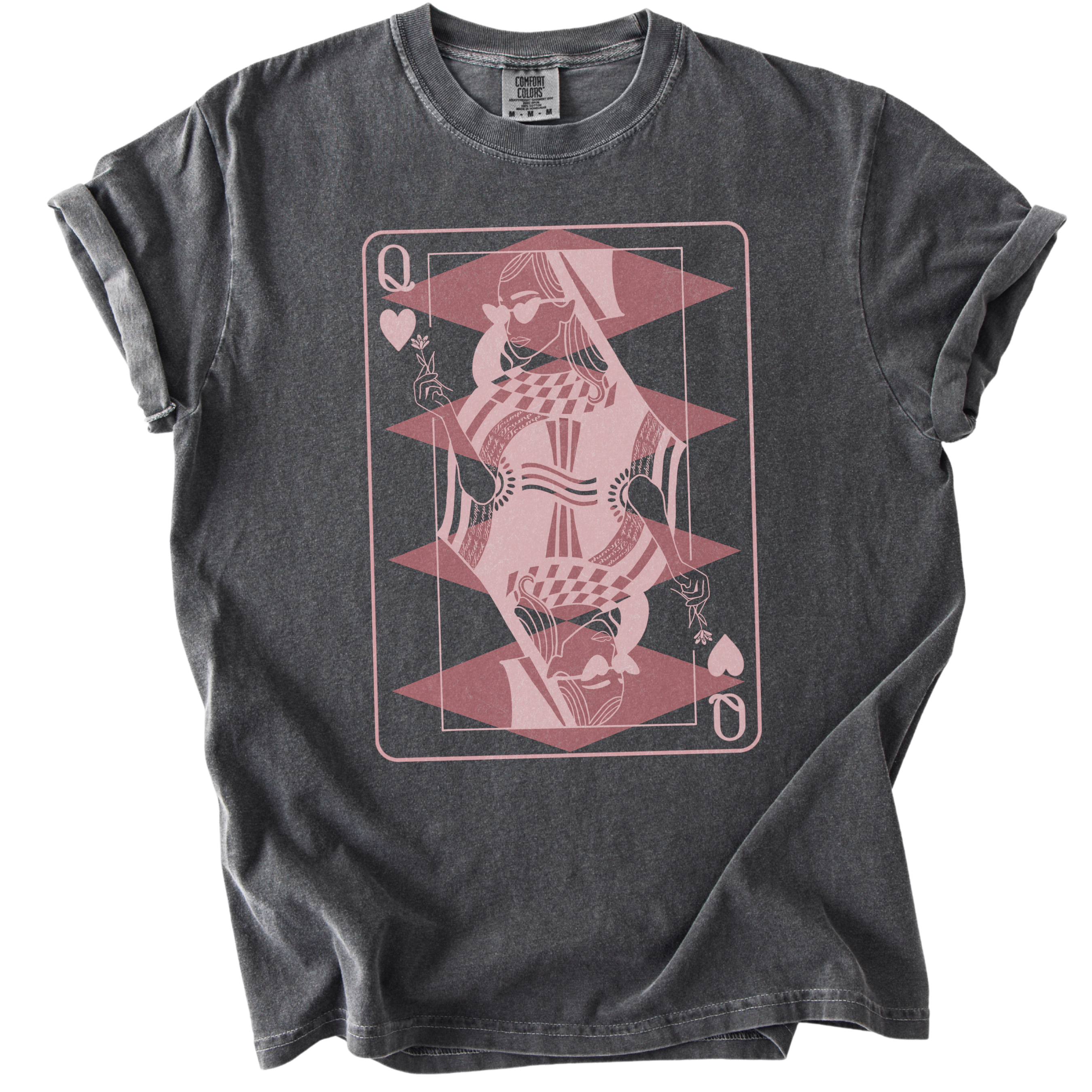 Subtle Fuck Trump Queen of Hearts Tee