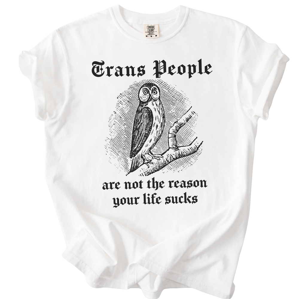 Trans People Are Not The Reason Owl Tee