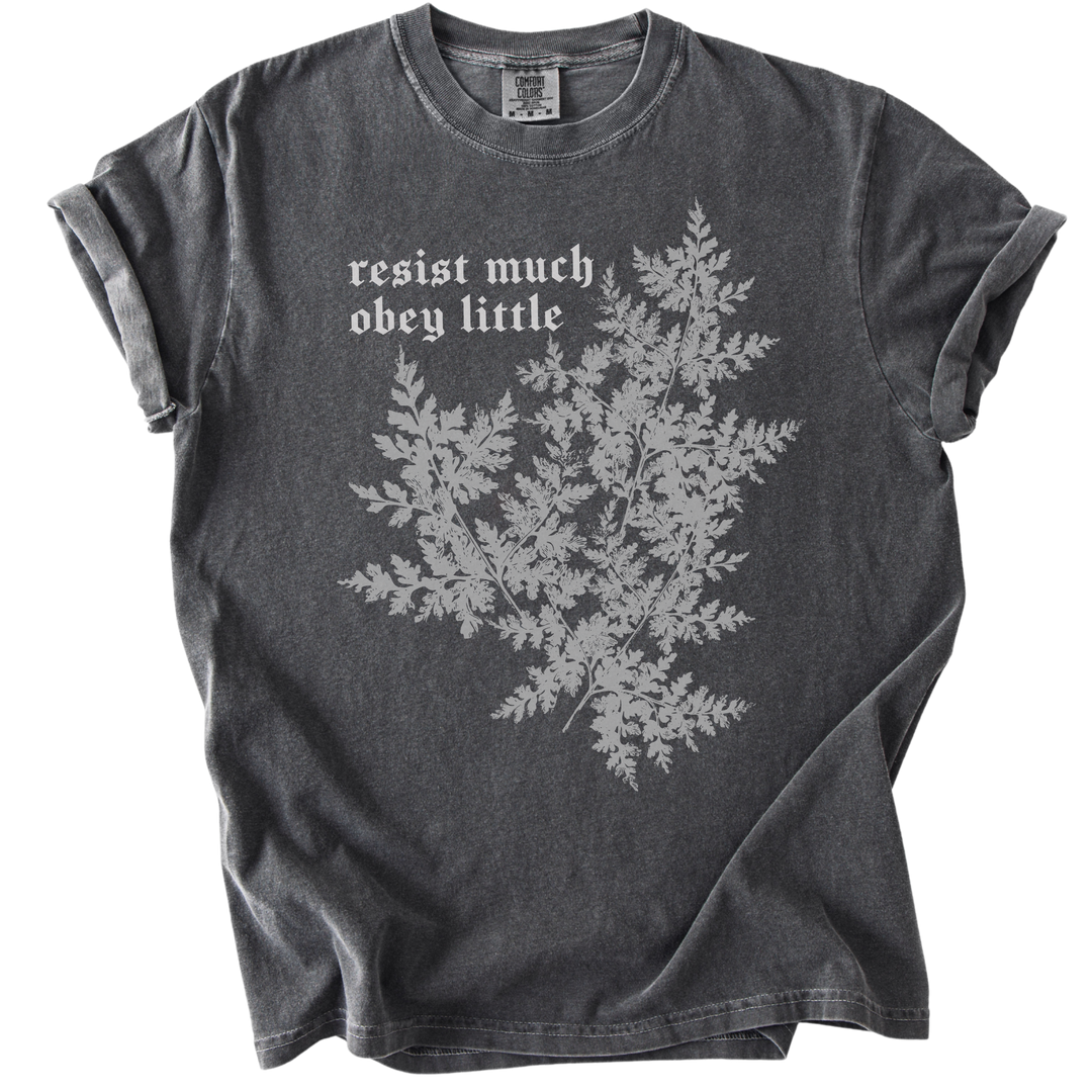 Resist Much Obey Little Fern Tee