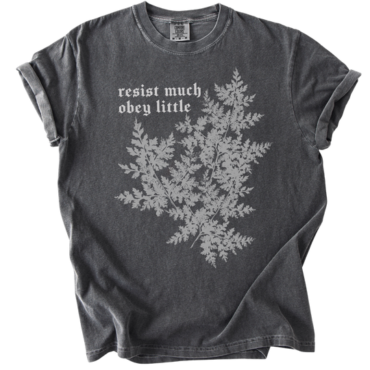 Resist Much Obey Little Fern Tee