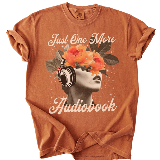 Just One More Audiobook Collage Tee