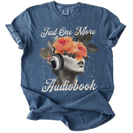 Just One More Audiobook Collage Tee