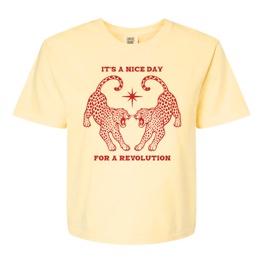 Nice Day For A Revolution Women's BOXY Tee