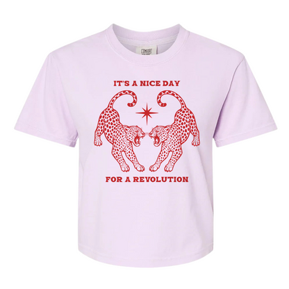 Nice Day For A Revolution Women's BOXY Tee