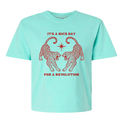 Nice Day For A Revolution Women's BOXY Tee