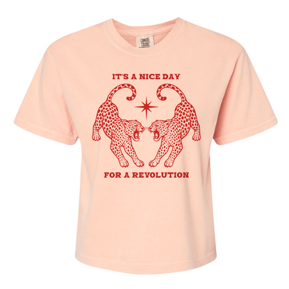 Nice Day For A Revolution Women's BOXY Tee