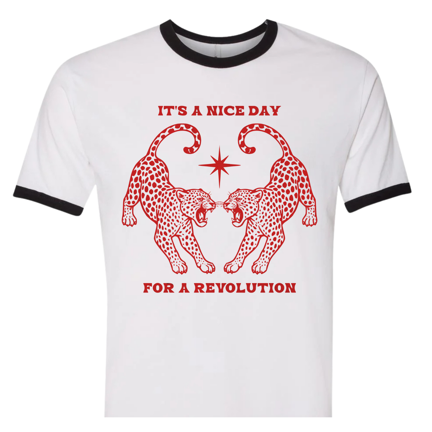 Nice Day For A Revolution Ringer Tee