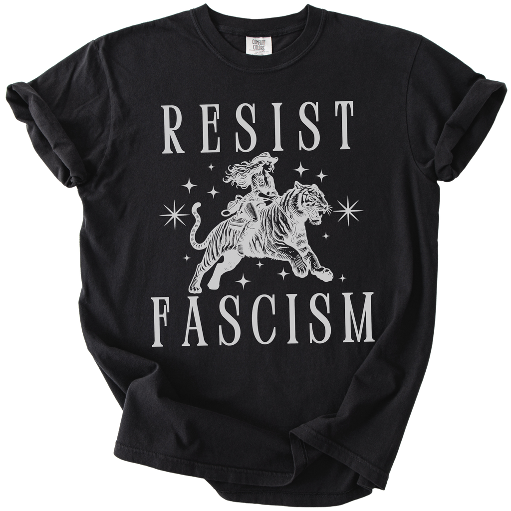 Resist Fascism Cowgirl Tee