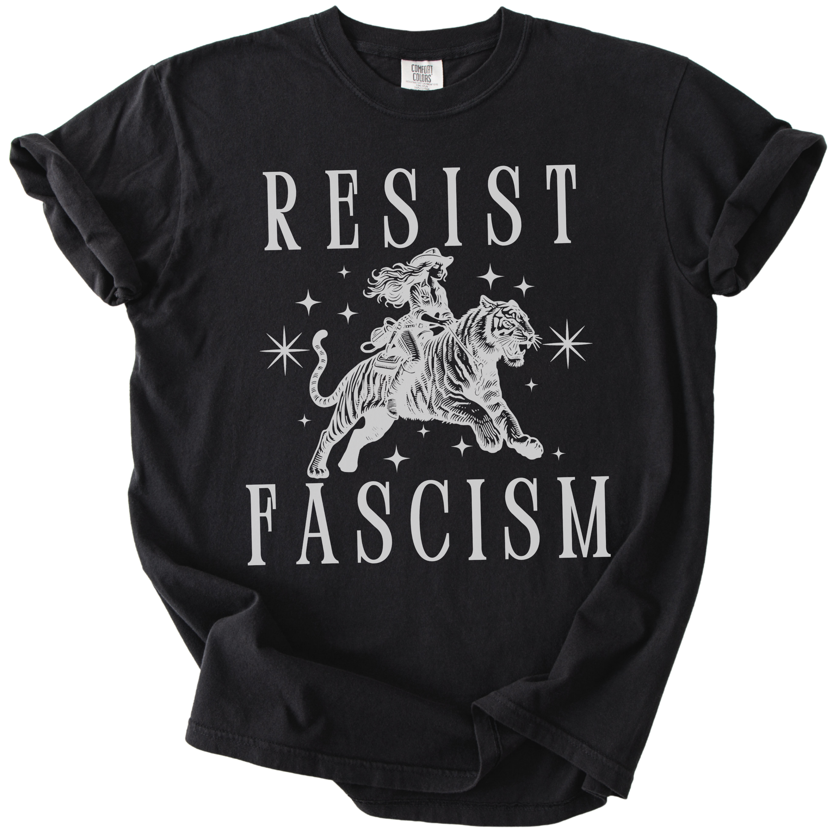 Resist Fascism Cowgirl Tee