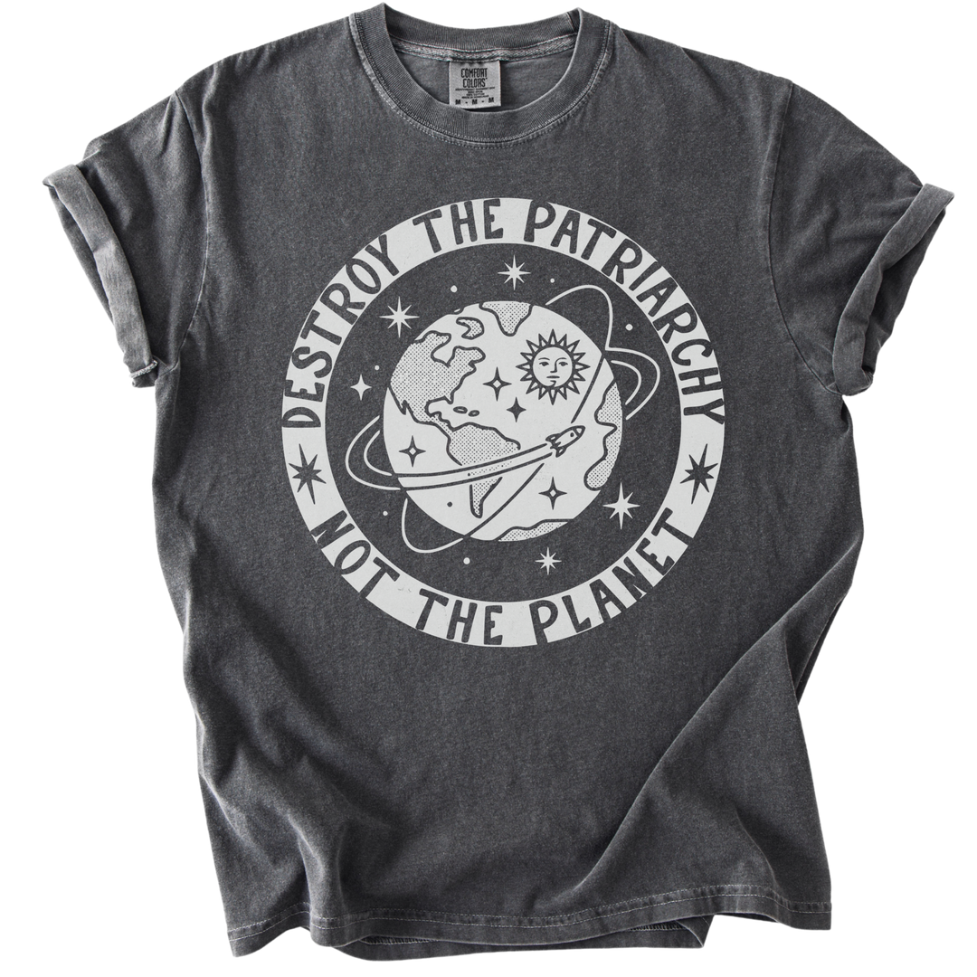 Destroy the Patriarchy Not The Planet Tee