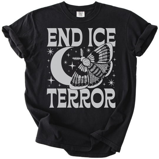End ICE Terror Moth Moon Tee