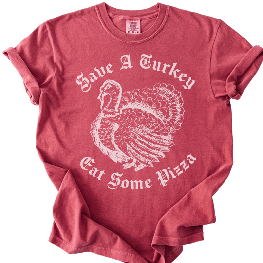 Save A Turkey Eat Pizza Tee