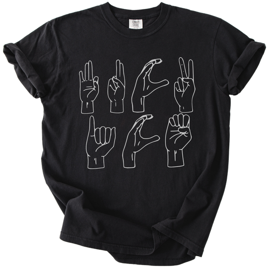 ASL Letters Fuck ICE Tee
