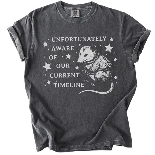 Unfortunately Aware of Our Current Timeline Tee