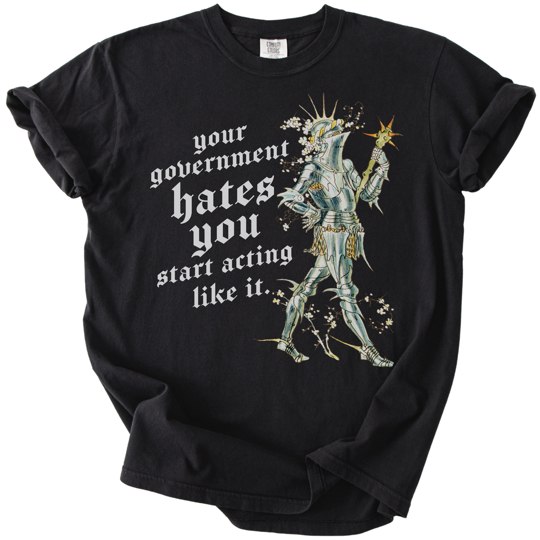 Your Government Hates You Knight Tee
