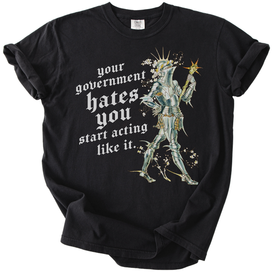 Your Government Hates You Knight Tee