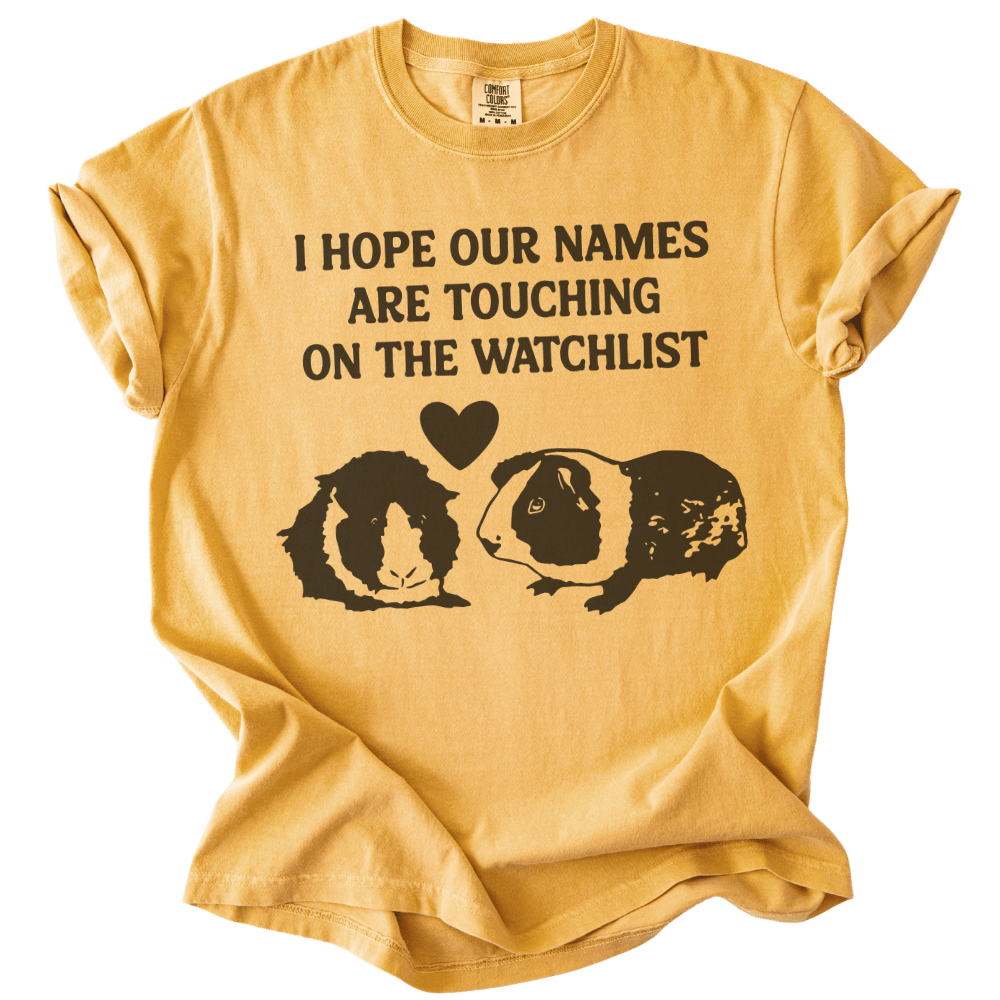 I Hope Our Names Are Touching On The Watchlist Tee