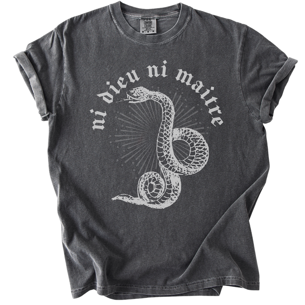Ni Dieu Ni Maitre Snake Tee