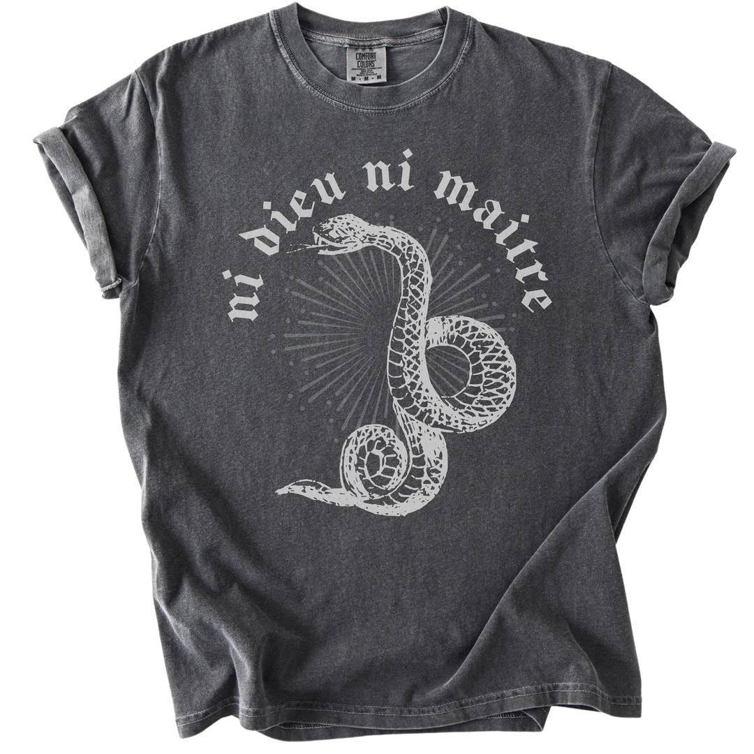 Ni Dieu Ni Maitre Snake Tee