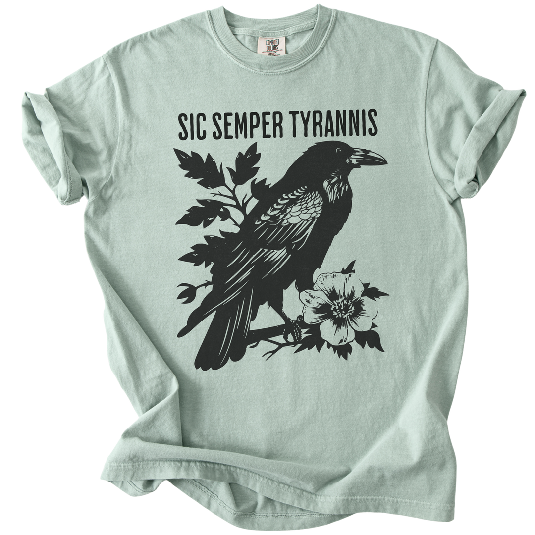 Sic Semper Tyrannis Raven Tee