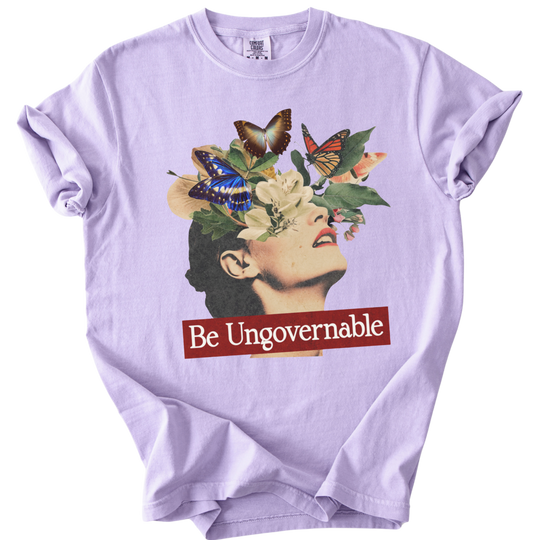 Be Ungovernable Butterfly Collage Tee