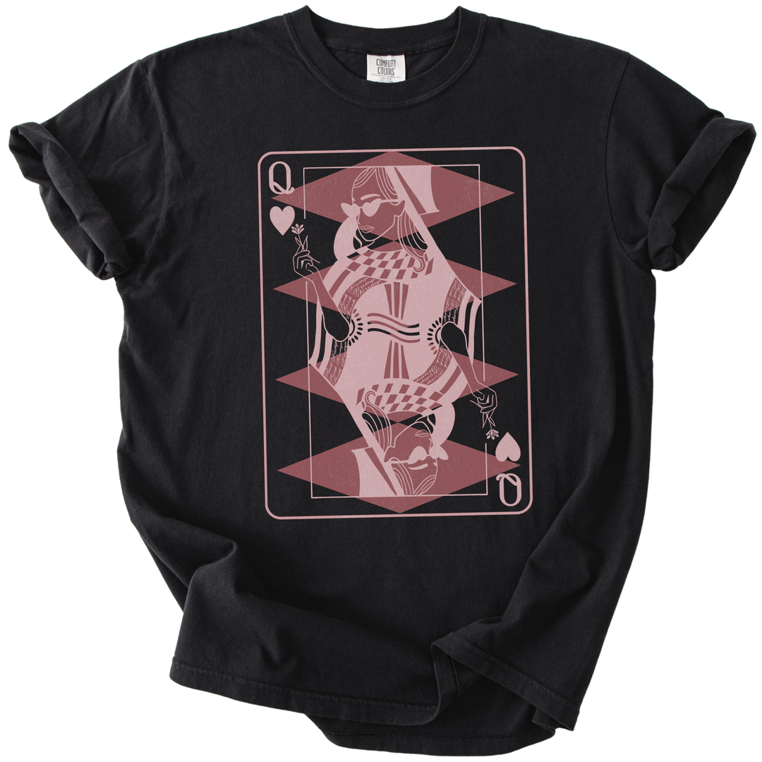Subtle Fuck Trump Queen of Hearts Tee
