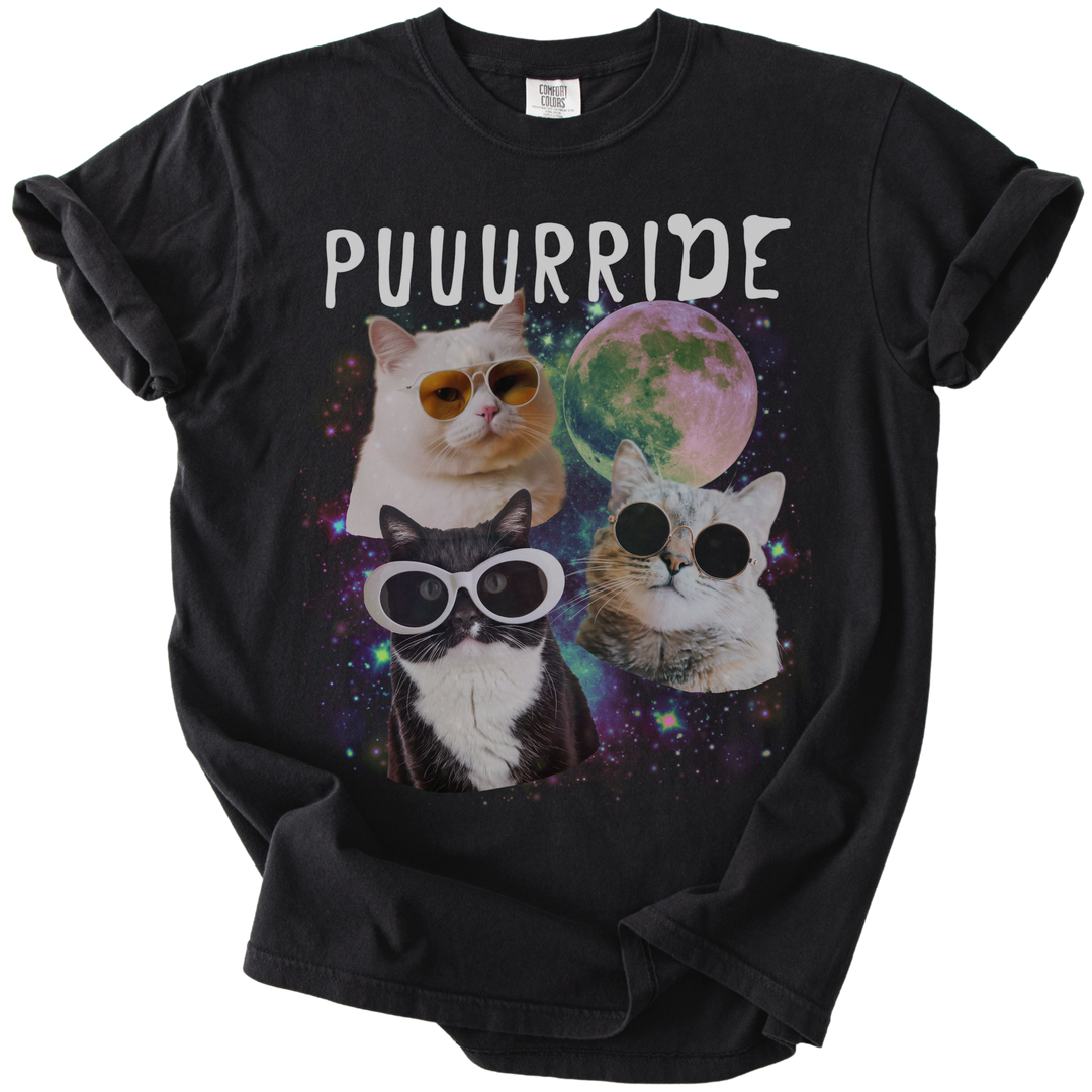 Puuurride Cats in Space Tee