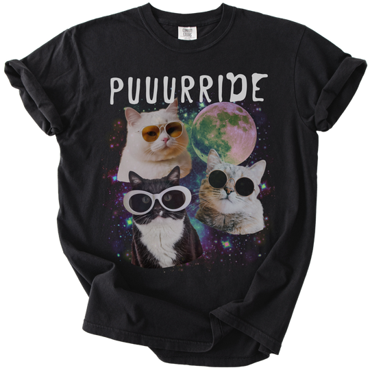 Puuurride Cats in Space Tee