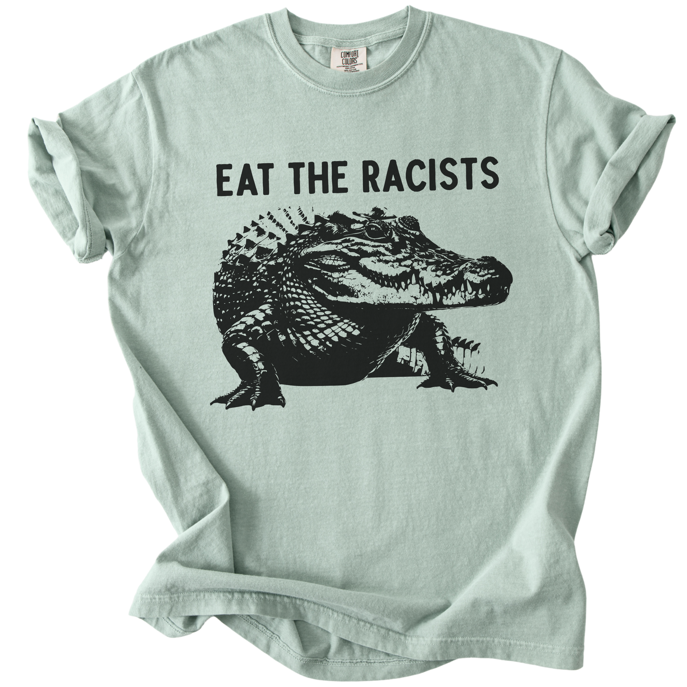 Eat The Racists Alligator Tee