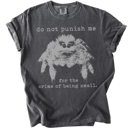 The Crime of Being Small Spider Tee