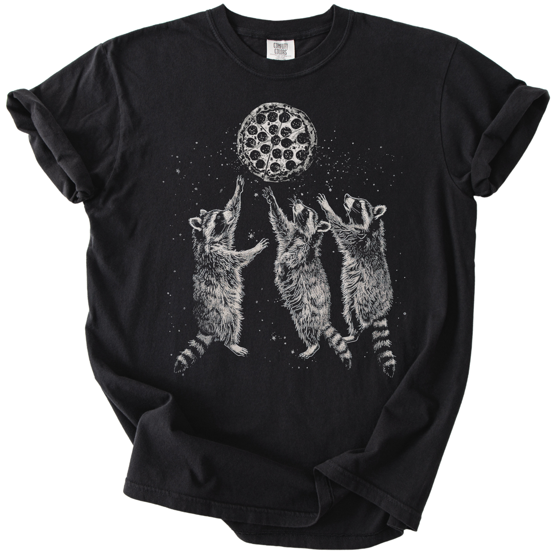 Raccoons &amp; A Pizza Moon Tee