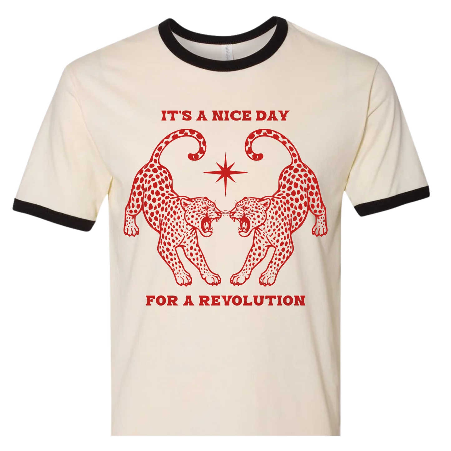 Nice Day For A Revolution Ringer Tee