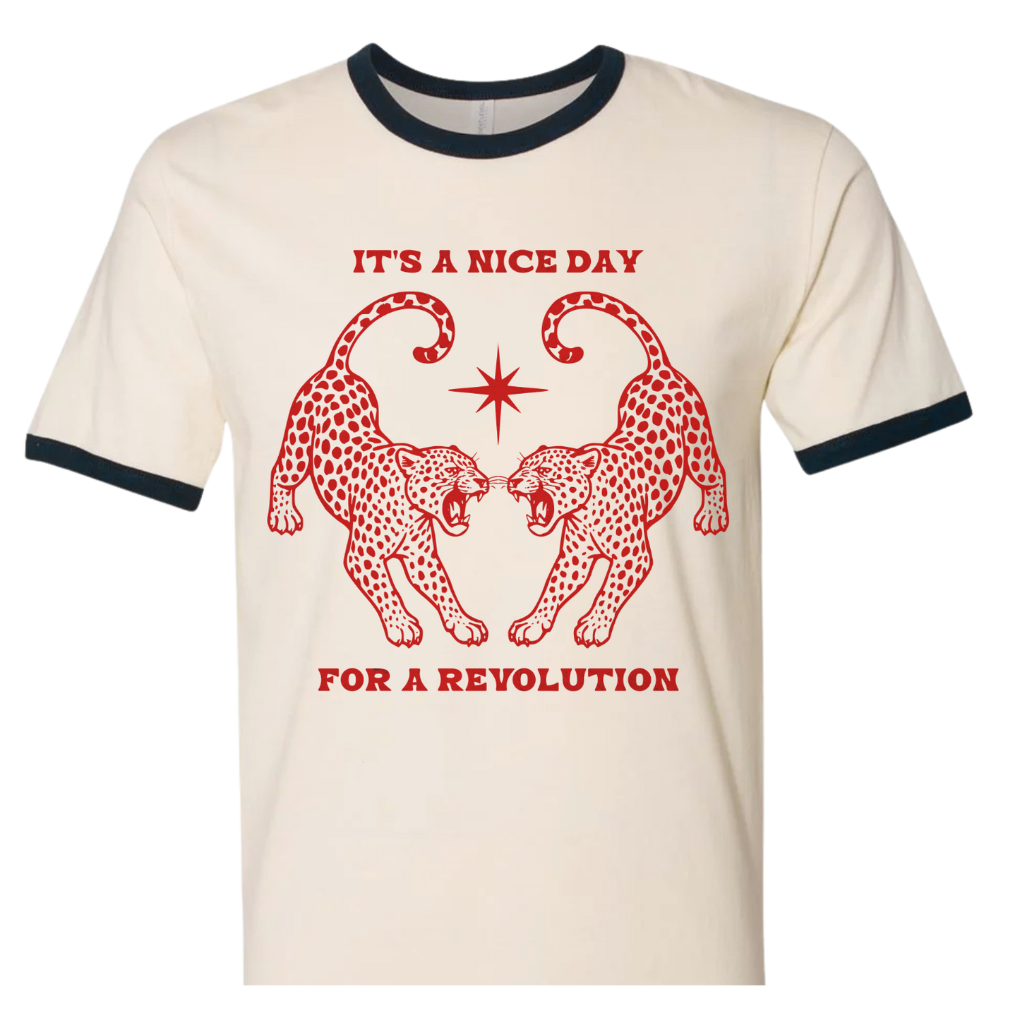 Nice Day For A Revolution Ringer Tee
