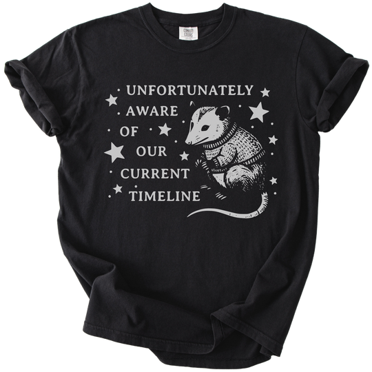 Unfortunately Aware of Our Current Timeline Tee