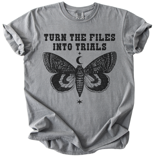 Turn The Files Into Trials Moth Tee