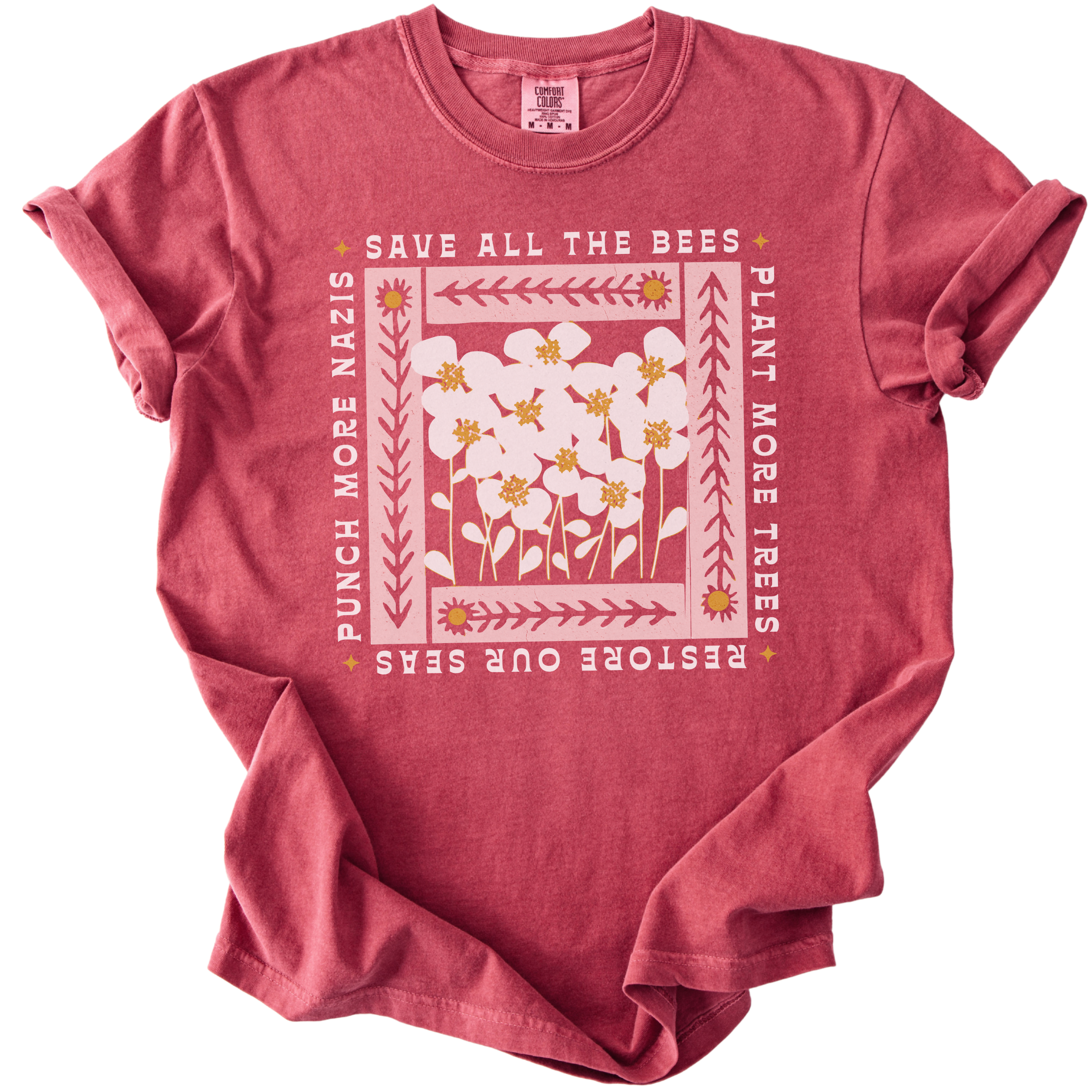 Save All The Bees Punch More Nazis Tee