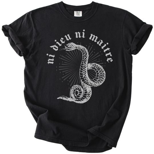 Ni Dieu Ni Maitre Snake Tee