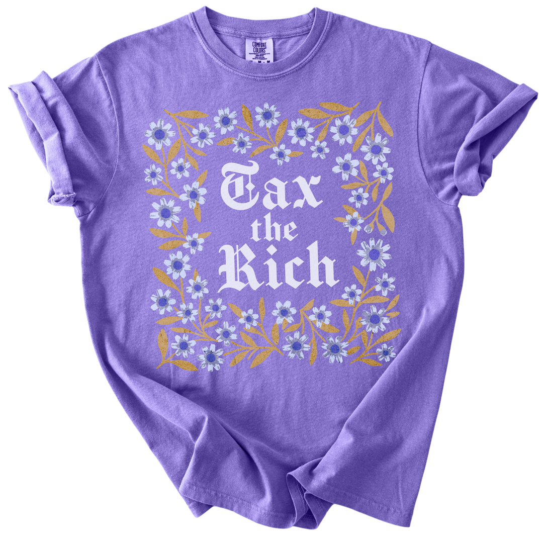 Tax The Rich Floral Tee