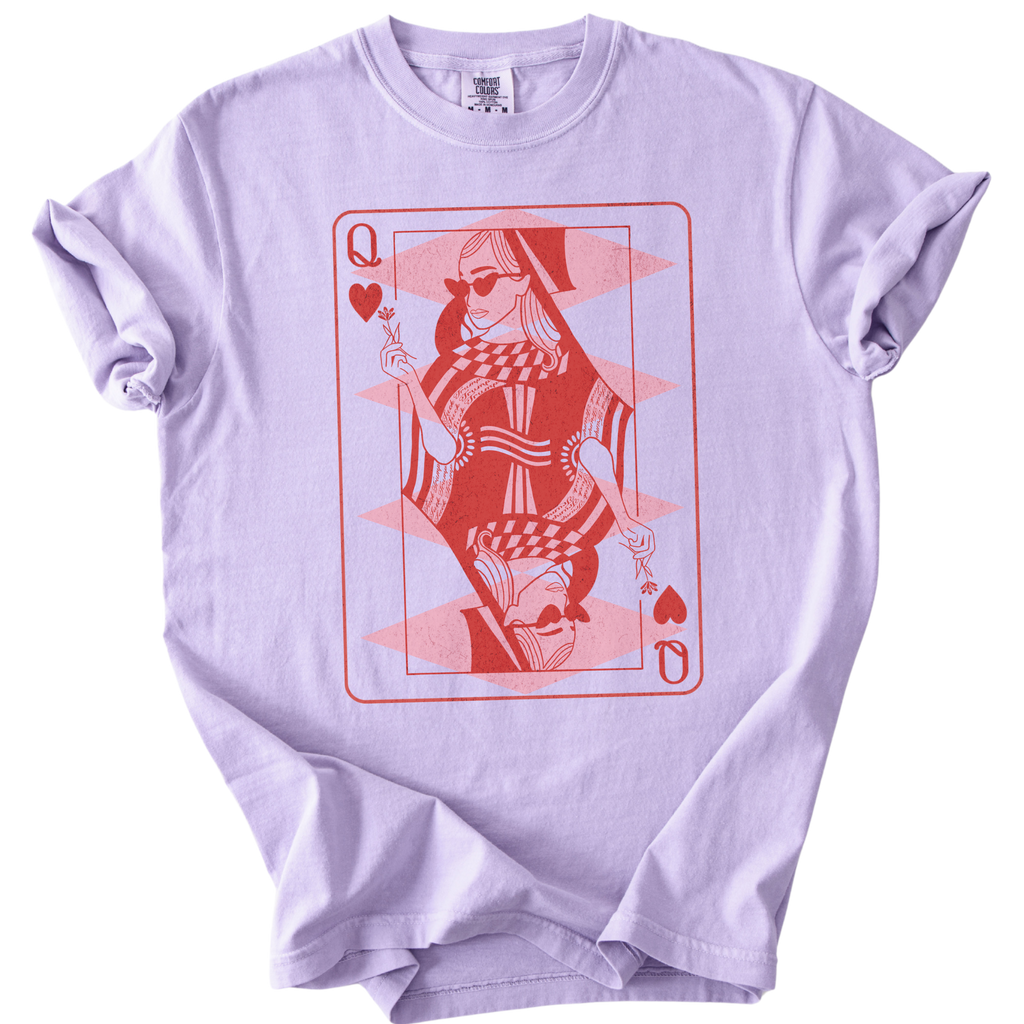 Subtle Fuck Trump Queen of Hearts Tee