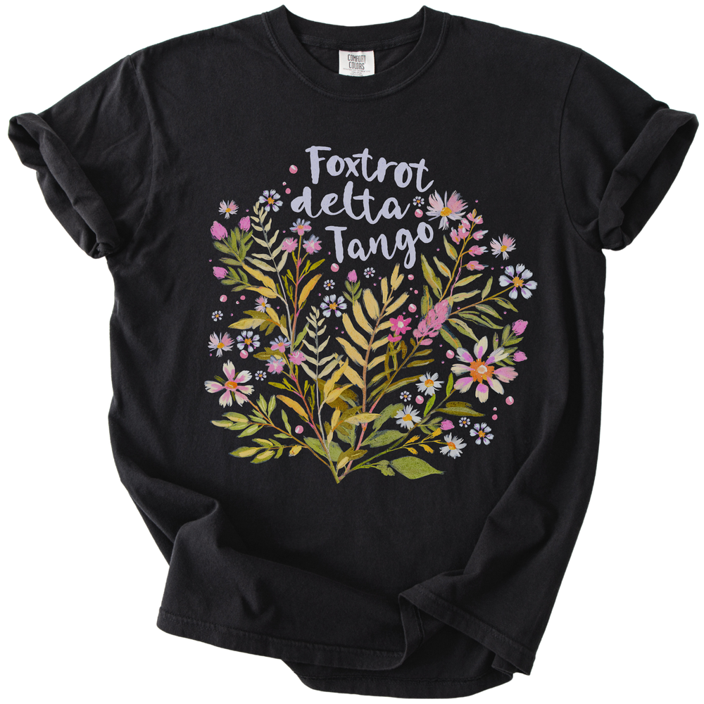 Floral Foxtrot Delta Tango Tee